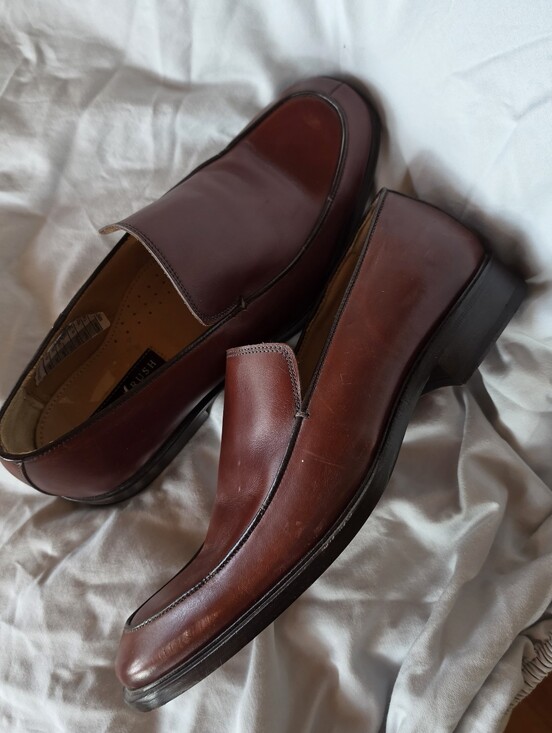 Gordon Rush Other - Men's Burgundy Leather Slip-On Dress Loafers